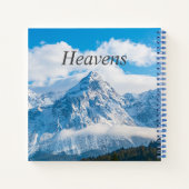 Blue sky Afbeelding Heavens Tekst Custom Spiral No Notitieboek (Achterkant)