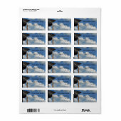 Blue Sky Afstuderen retour adreslabels Etiket (Full Sheet)