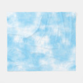 Blue Sky and Cloud Art Custom Fleece Deken (Voorkant (Horizontaal))