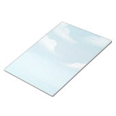 Blue Sky and Clouds Stationery Lined Notitieblok (Schuin)