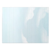 Blue Sky and Clouds Stationery Lined Notitieblok (Voorkant)