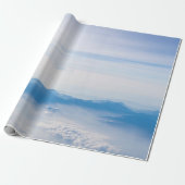 Blue sky and mountains view from airplane stylized cadeaupapier (Uitgerold)
