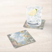 Blue sky and Sunflowers | Acrylic   Kartonnen Onderzetters (Insitu)