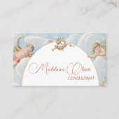 Blue Sky Angel Wolken QR Code Visitekaartje (Voorkant)