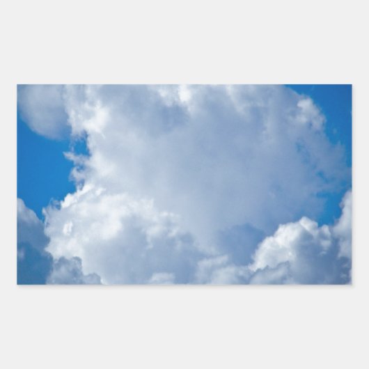 Blue Sky Art VO1 Rechthoekige Sticker (Voorkant)