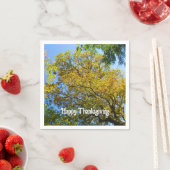 Blue Sky & Autumn Foliage - Aangepaste Thanksgivin Servet (Insitu)