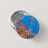 Blue Sky Autumn Tree Ronde Button 3,2 Cm (Voorkant /achterkant)