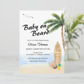 Blue Sky Baby aan boord van het Beach Surf Baby sh Kaart (Staand voorkant)