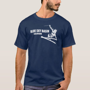 Blue Sky Basin Colorado skiër T-shirt