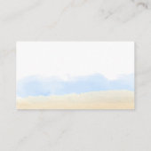 Blue Sky Beach Surfboeken voor Baby shower Informatiekaartje (Achterkant)