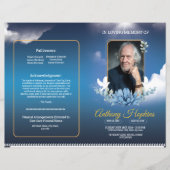 Blue Sky begrafenisprogramma Sjabloon (Voorkant)