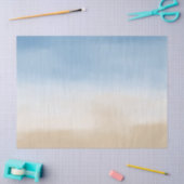 Blue Sky Beige Sand Ombre Waterverf Tissuepapier (Craft)