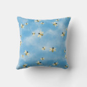 Blue Sky bijen Throw Cushion Kussen (Achterkant)