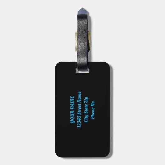 Blue Sky Bird Cherry Blossom Bagagelabel (Achterkant verticaal)