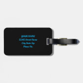 Blue Sky Bird Cherry Blossom Bagagelabel (Achterkant horizontaal)