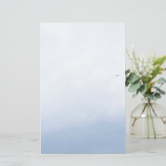 Blue Sky Birds Briefpapier (Staand voorkant)