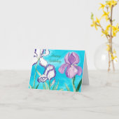 Blue Sky Birthday Kaart met Iris (Gele Bloem)