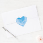 Blue Sky Blank Sjabloon Natuur White Clouds Hart Sticker (Envelop)