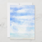 Blue Sky bruiloft uitnodiging (Achterkant)