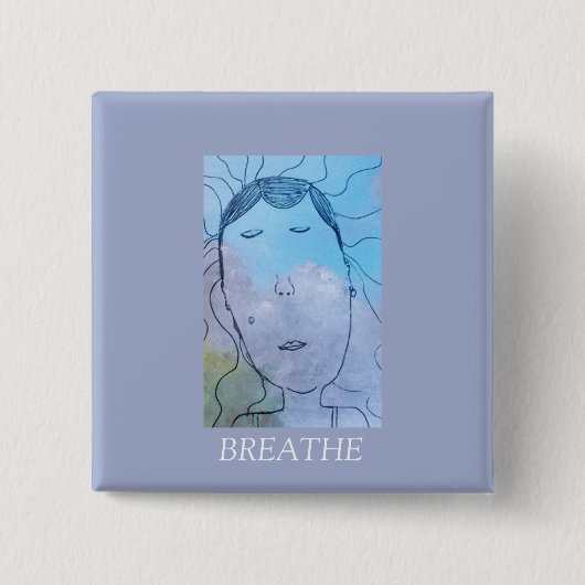 Blue Sky Button Square (Voorkant)