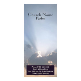 Blue Sky Church Bible Rack Kaart, Ministerie Kaart