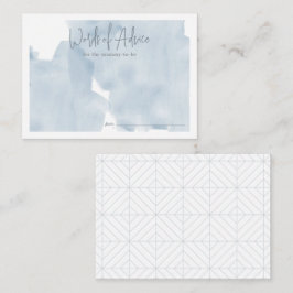 Blue Sky Cloud 9 Baby shower Advies Informatiekaartje