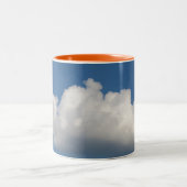 Blue Sky Cloud-Mok Tweekleurige Koffiemok (Center)