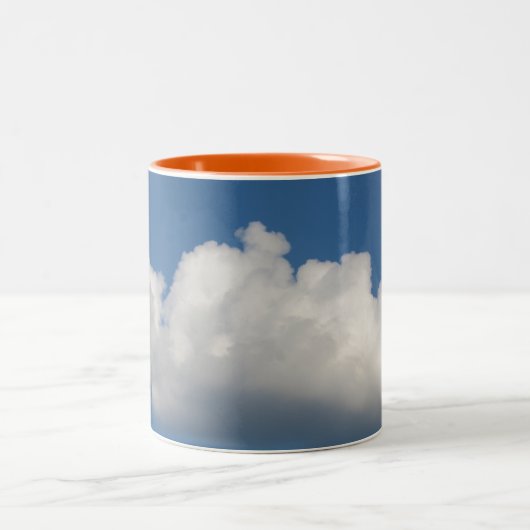 Blue Sky Cloud-Mok Tweekleurige Koffiemok (Center)
