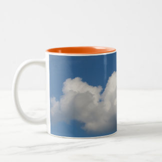 Blue Sky Cloud-Mok Tweekleurige Koffiemok