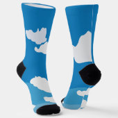 Blue Sky Cloud Sokken (Gebogen)