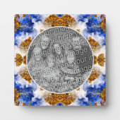 Blue Sky Clouds Abstract Uw foto toevoegen Fotoplaat (Voorkant)