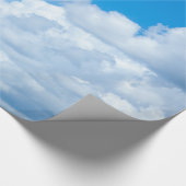 Blue Sky Clouds Background Skies Heaven Design Cadeaupapier (Hoek)