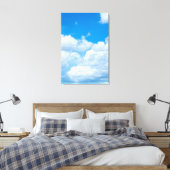 Blue Sky Clouds Background Skies Heaven Design Canvas Afdruk (Insitu (Slaapkamer))