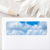 Blue Sky Clouds Background Skies Heaven Design Etiket (Insitu)