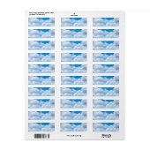 Blue Sky Clouds Background Skies Heaven Design Etiket (Full Sheet)