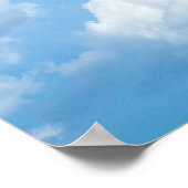 Blue Sky Clouds Background Skies Heaven Design Poster (Hoek)