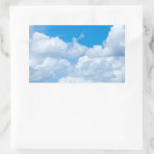 Blue Sky Clouds Background Skies Heaven Design Rechthoekige Sticker (Tas)