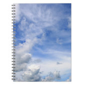Blue Sky Clouds - Blocnote Notitieboek (Voorkant)