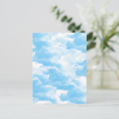 Blue Sky Clouds Briefkaart (Staand voorkant)