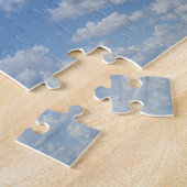 Blue Sky Clouds Creative Pattern Puzzle Legpuzzel (Zijkant)