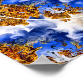 Blue Sky Clouds Creëer Uw eigen foto Poster (Hoek)