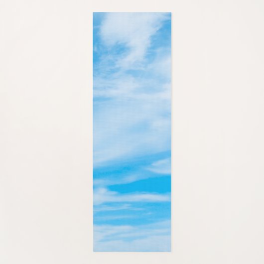 Blue Sky Clouds Design Sjabloon Elegant Fitness Yogamat (Voorkant)