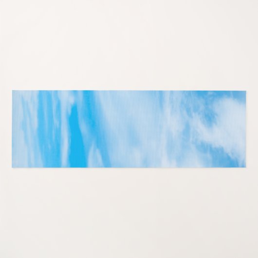 Blue Sky Clouds Design Sjabloon Elegant Fitness Yogamat (Voorkant (horizontaal))