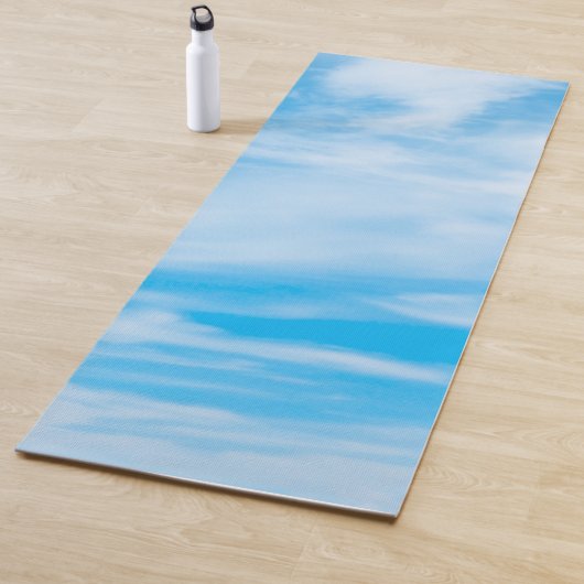 Blue Sky Clouds Design Sjabloon Elegant Fitness Yogamat (In situ)