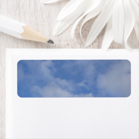 Blue Sky Clouds Etiket (Insitu)