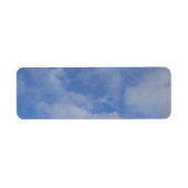 Blue Sky Clouds Etiket (Voorkant)