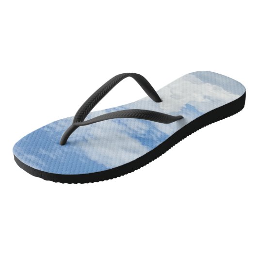 BLUE SKY CLOUDS FOTO ADULT TEENSLIPPERS (Schuin)