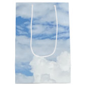 BLUE SKY CLOUDS FOTO MEDIUM GIFT BAG MEDIUM CADEAUZAKJE (Achterkant)
