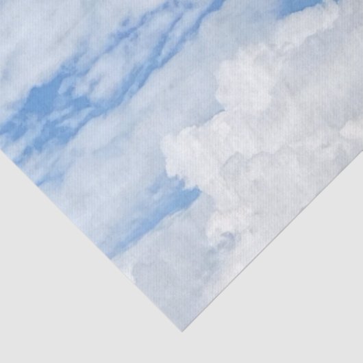 BLUE SKY CLOUDS FOTO WEEFSEL PAPIER (Detail)