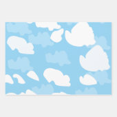 Blue Sky Clouds Inpakpapier Vel (Voorkant 3)